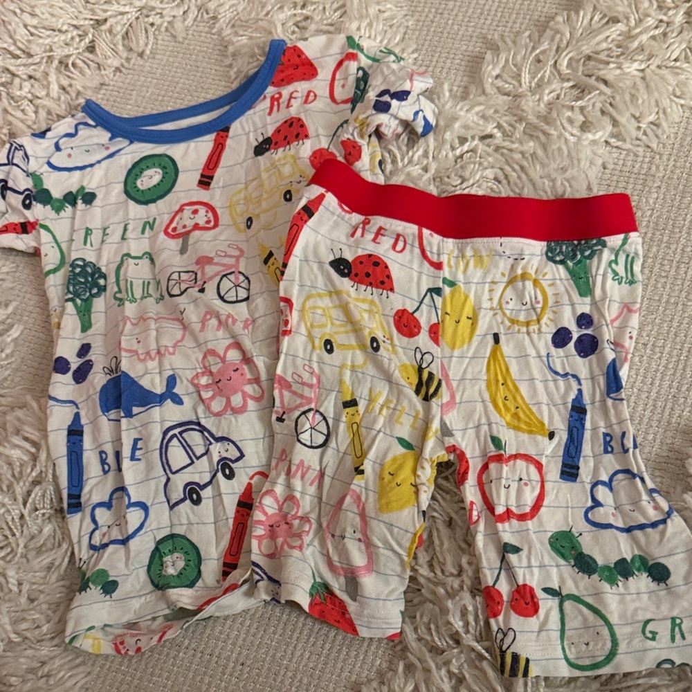 Little Sleepies Multicolor Kids Pajama Set